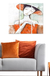 Wallity Cuadro Decorativo MDF Multicolor (3 Piezas)